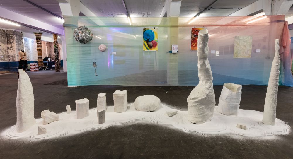 A series of scultures created from salt by Miyabi Egawa