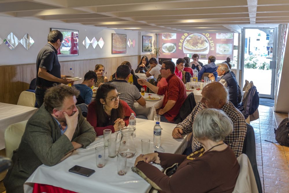 Diners at Sabor Peruano.
