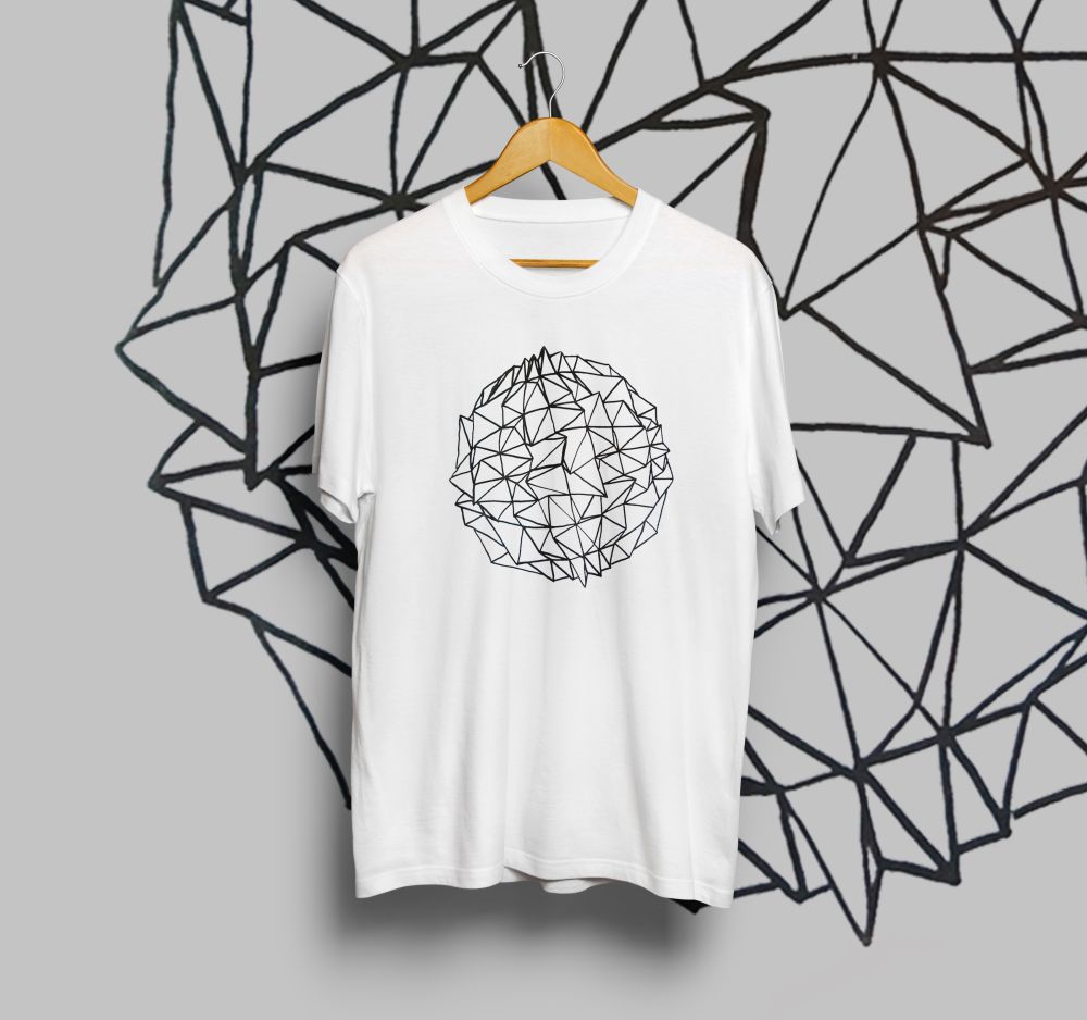 Screenprint on tshirt with a print behind the tshirt