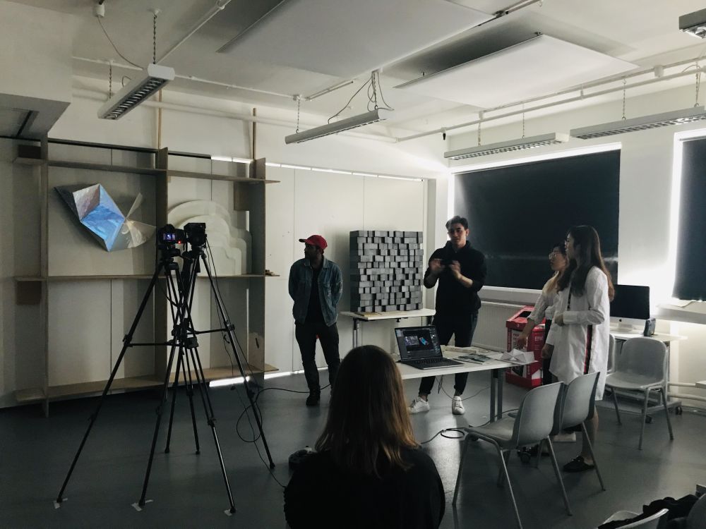 Student workshop for Dynamic Space Design with Greg Messiah