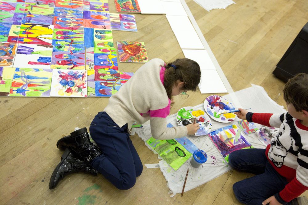 Girl painting