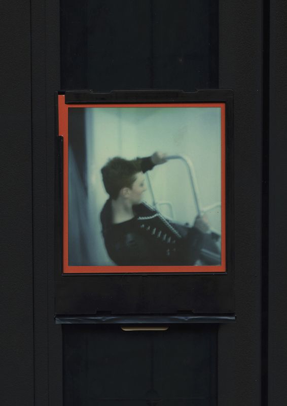 Blurry photograph of a male model