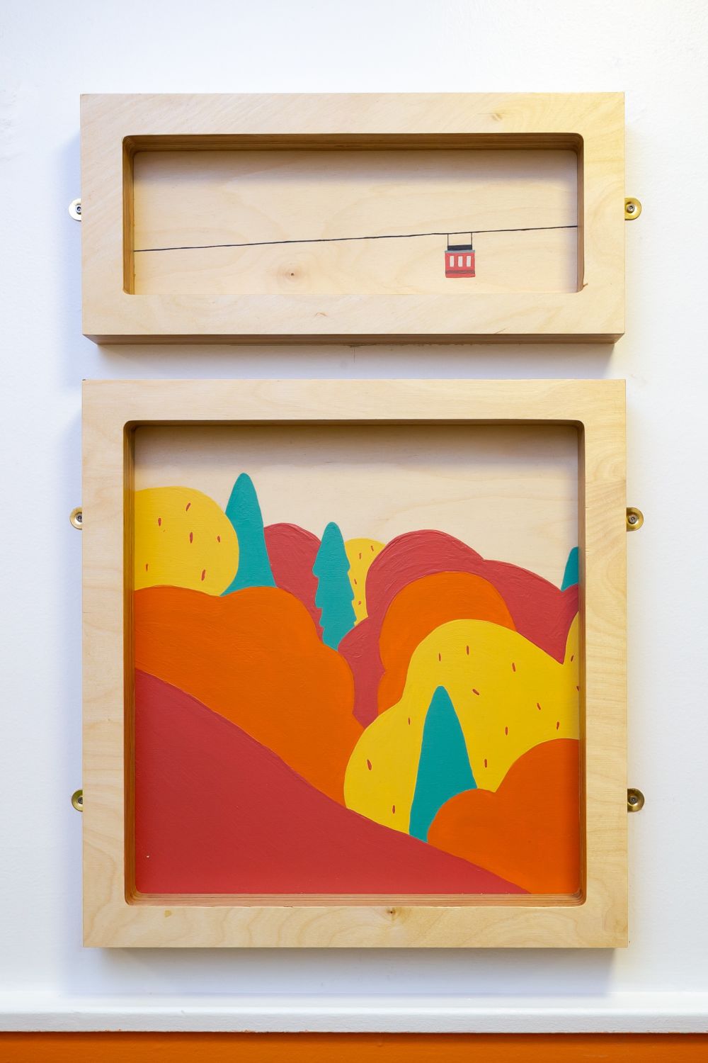 Painting created for St Pancras Hospital as part of the installation 'The Journey'