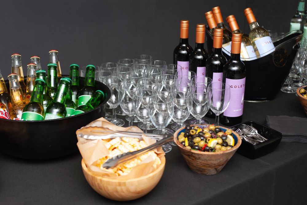 buffet at the alumni event