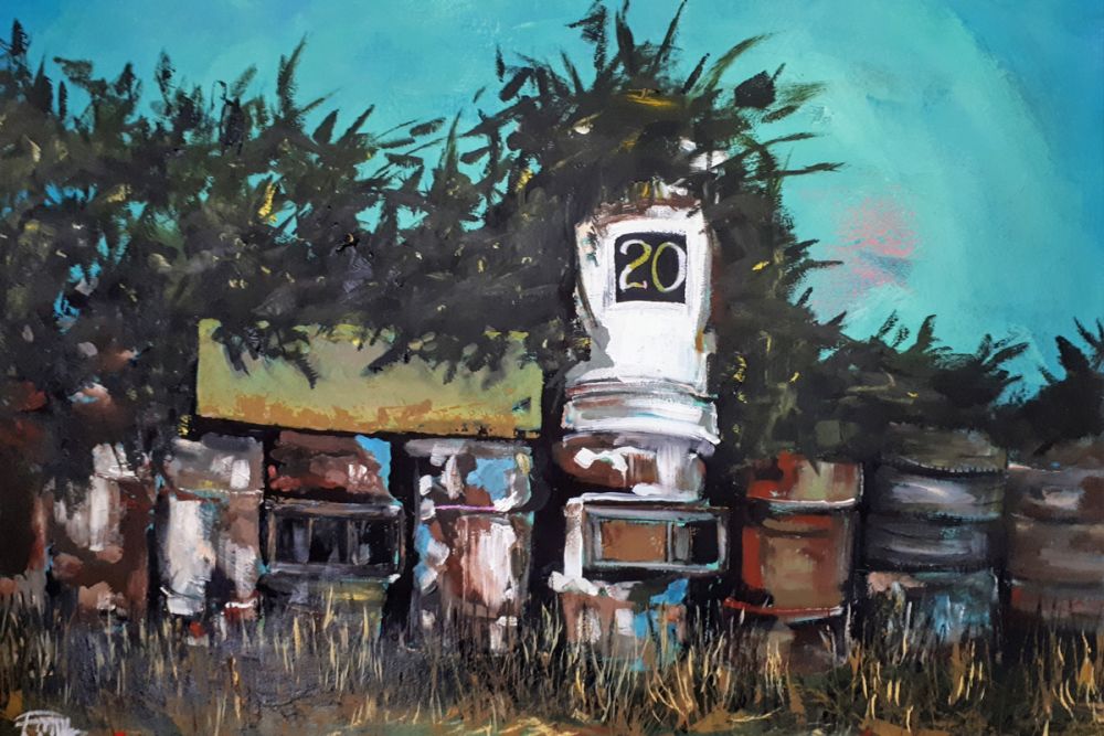 Evan's painting.
