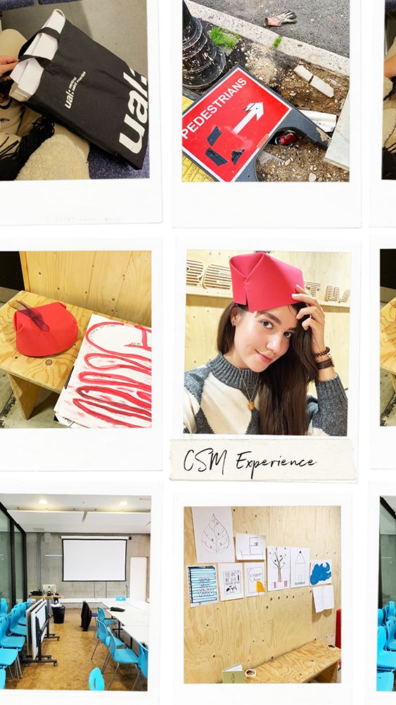Ekaterina Vdovichenko's Polaroid montage featuring work from 100 Design Projects.