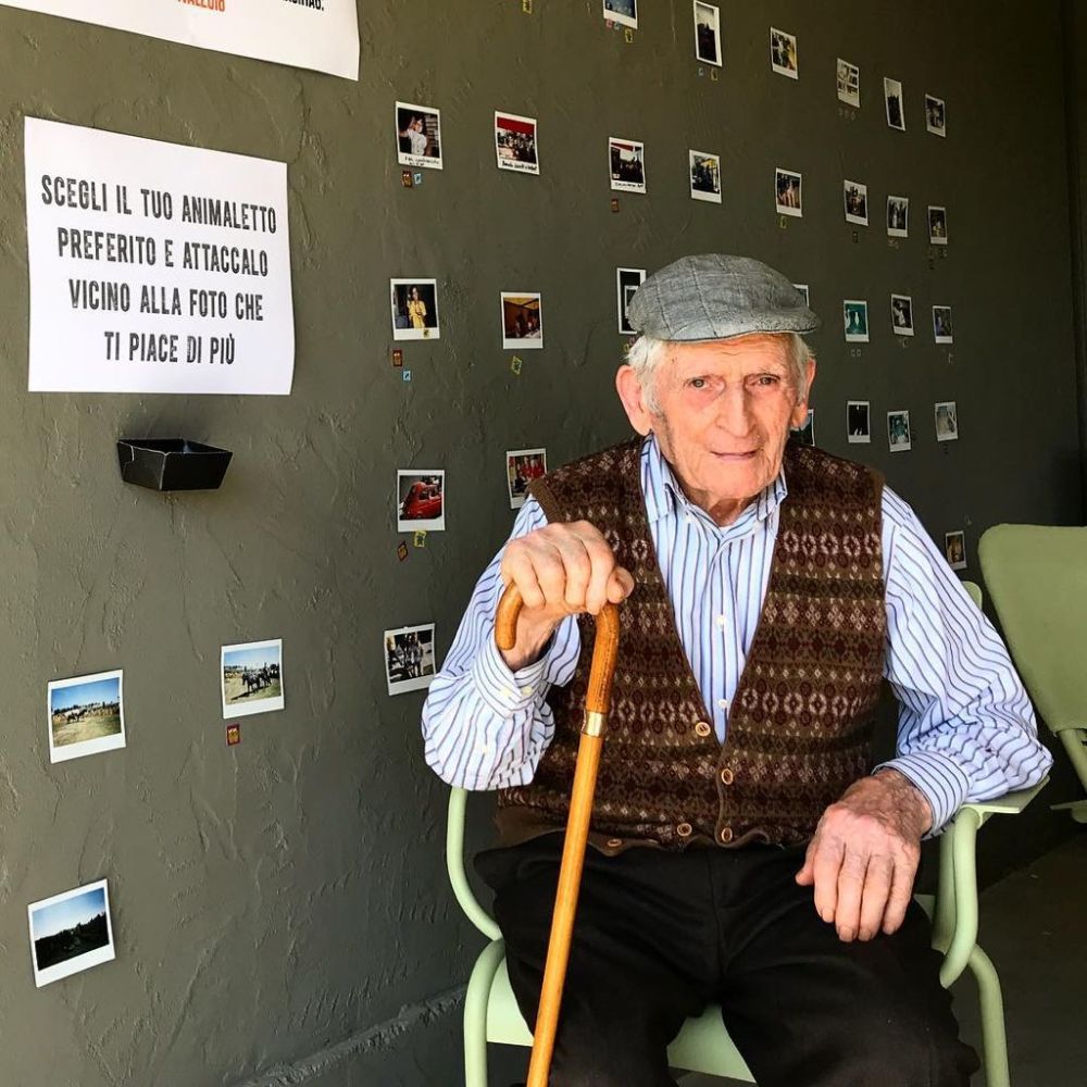 Portrait of old Italian man.