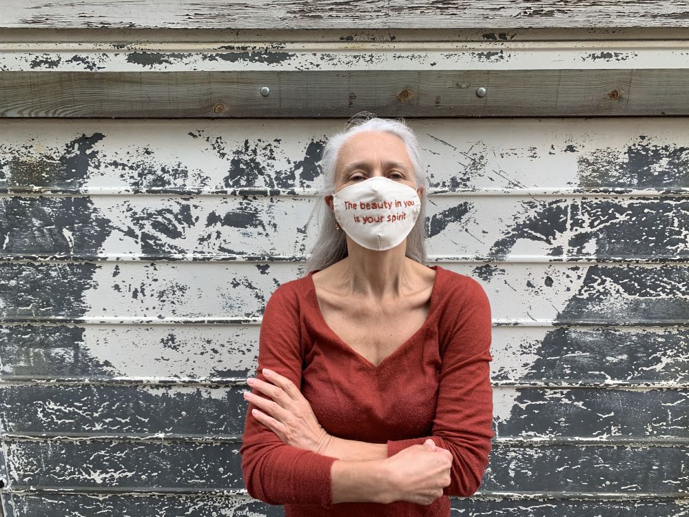 Professor Storey wearing a mask