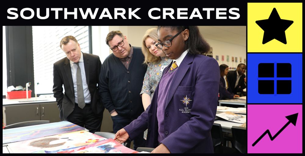 Twitter post showing photo of a school student showing her work.
