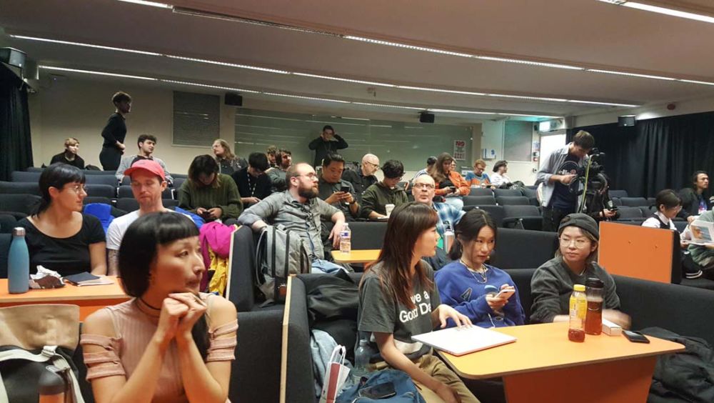 audience in lecture theatre