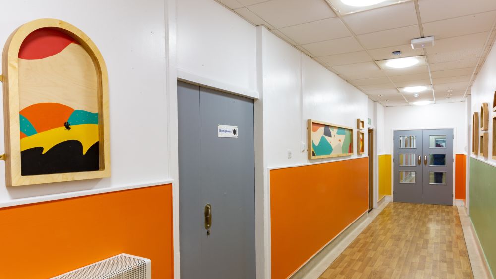 Painting created for St Pancras Hospital as part of the installation 'The Journey'