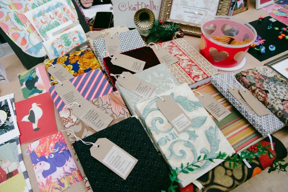 Holiday Market vendors and buyers in The Street CSM