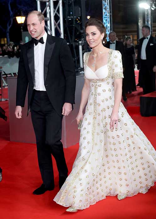 Duke and Duchess of Cambridge on catwalk