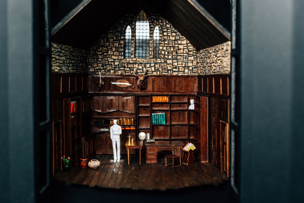 Set design model for Strindberg's 'The Father'.