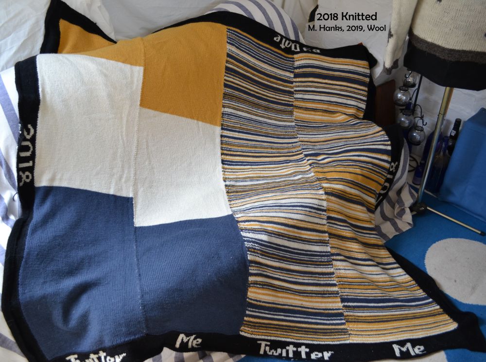 a picture of a colorful knitted piece of fabric