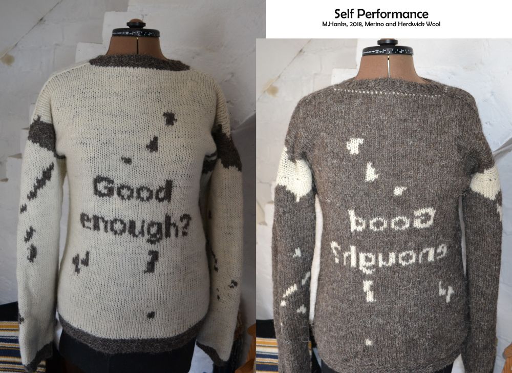 two pictures of a jumper with 