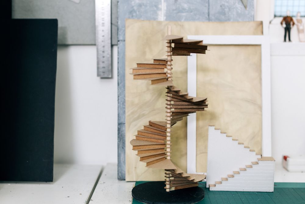 Model of stairs for theatre design