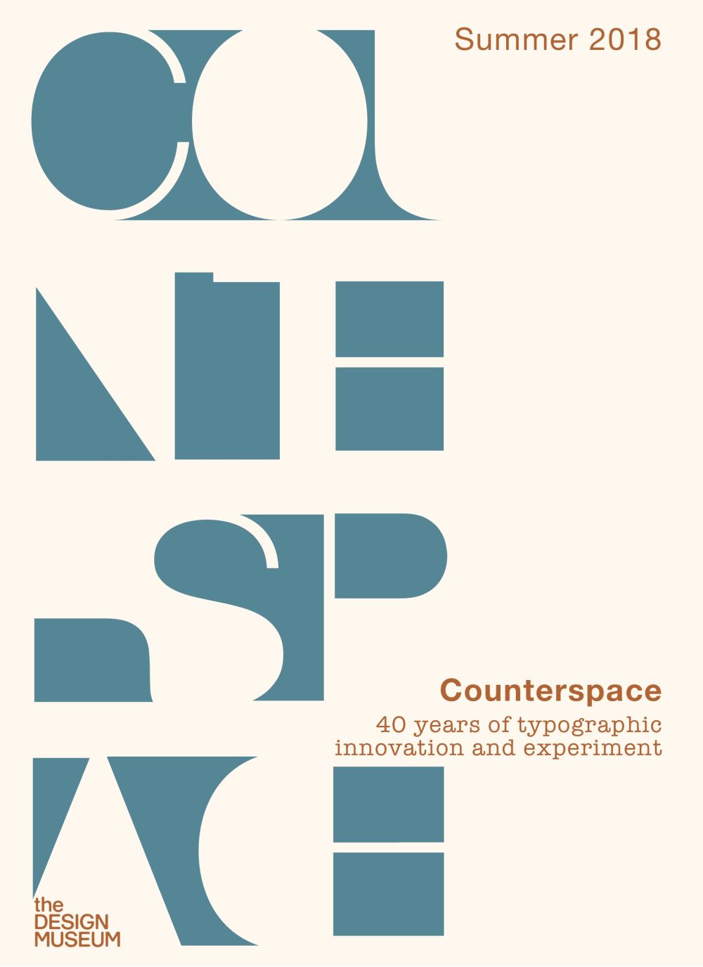 a poster with typographic detail which reads counterspace
