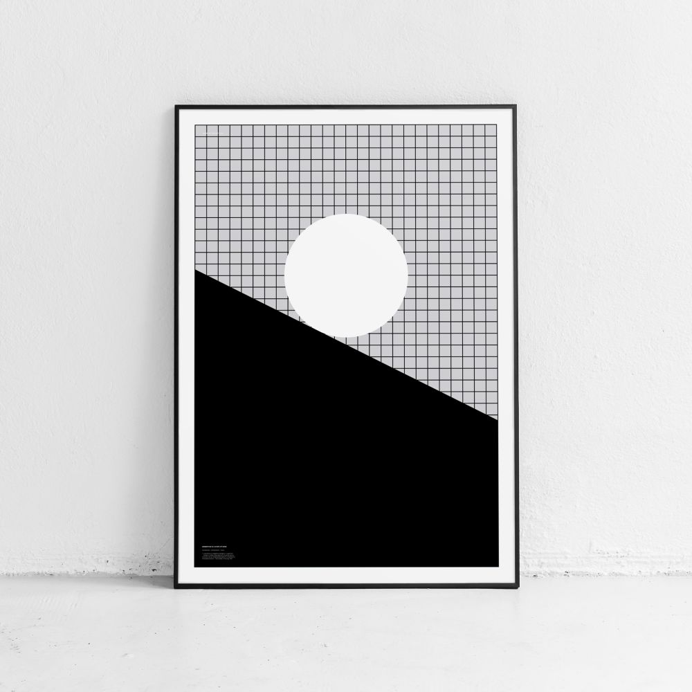  Poster momentum monochrome grid Fine art print