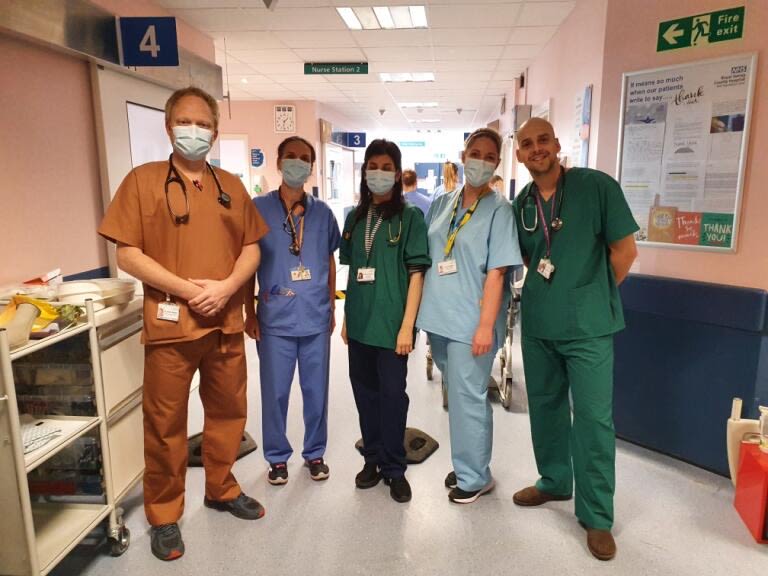 Team in scrubs