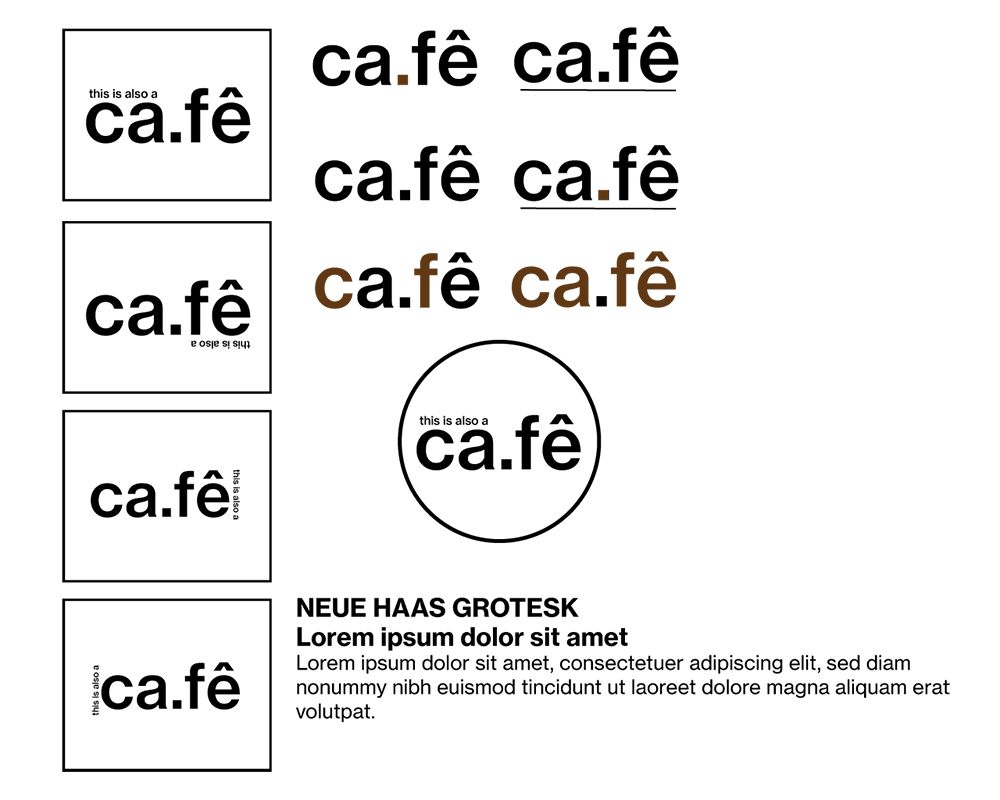 Felipe Blasca's cafe logo concepts.