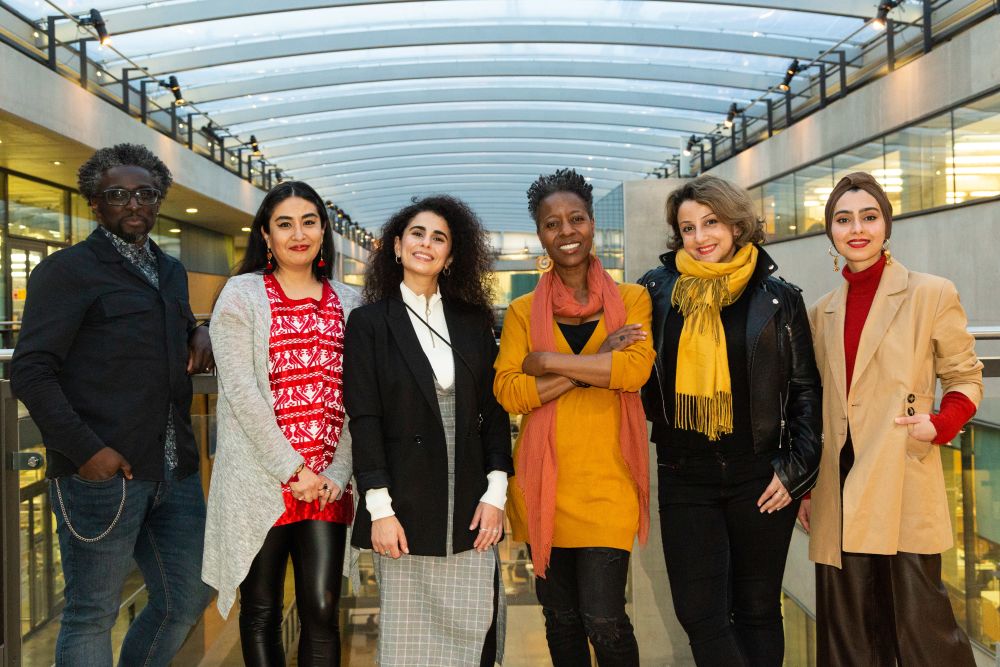UAL Alumni of Colour committee members in Central Saint Martins.