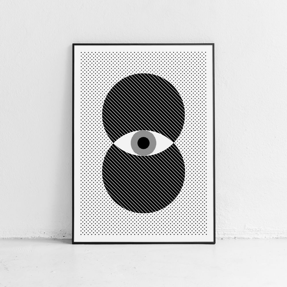 poster eye on the prize Monochrome Fine art print 