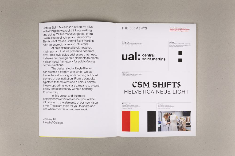 Poster example for Central Saint Martins