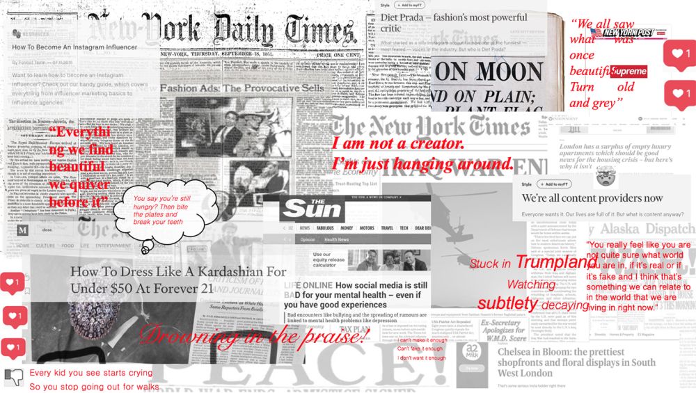 Image of newspaper article with text overlay