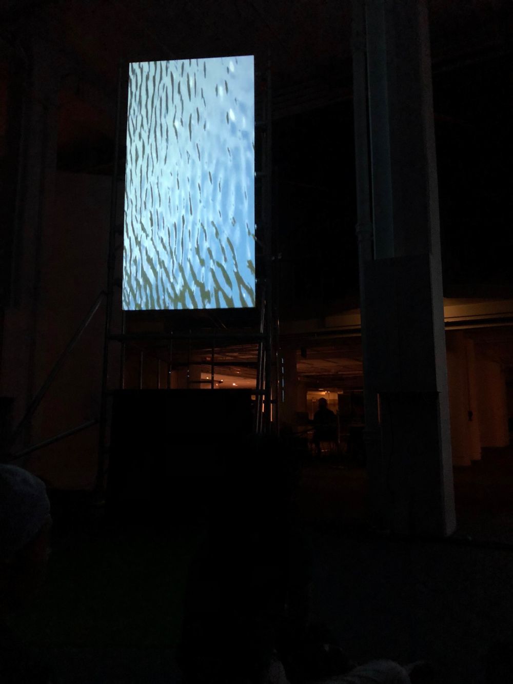 installation at 3 night long event at the Barbican