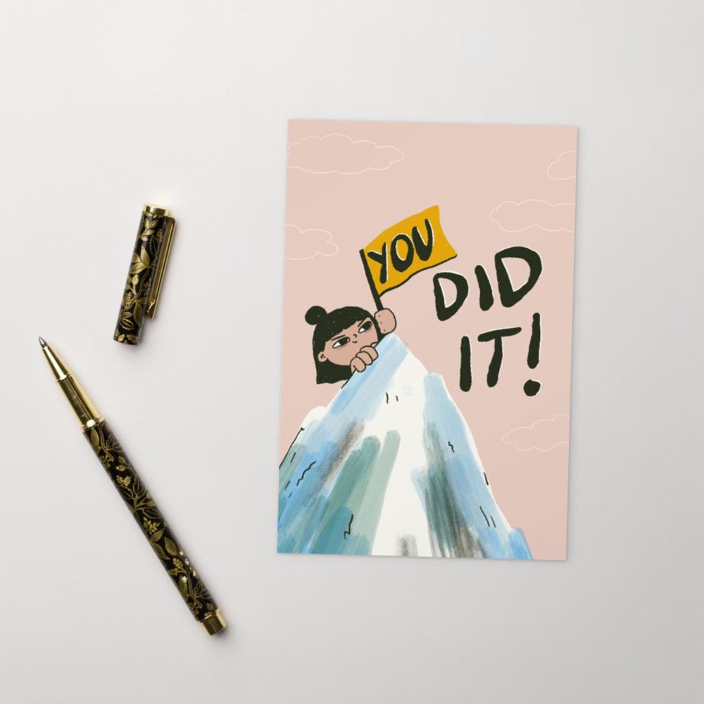 You Did It! Postcard : mini print.jpg