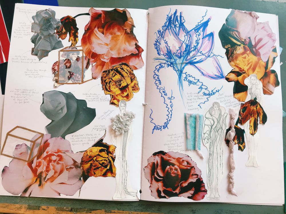 Emma's sketchbook during Summer Study Abroad