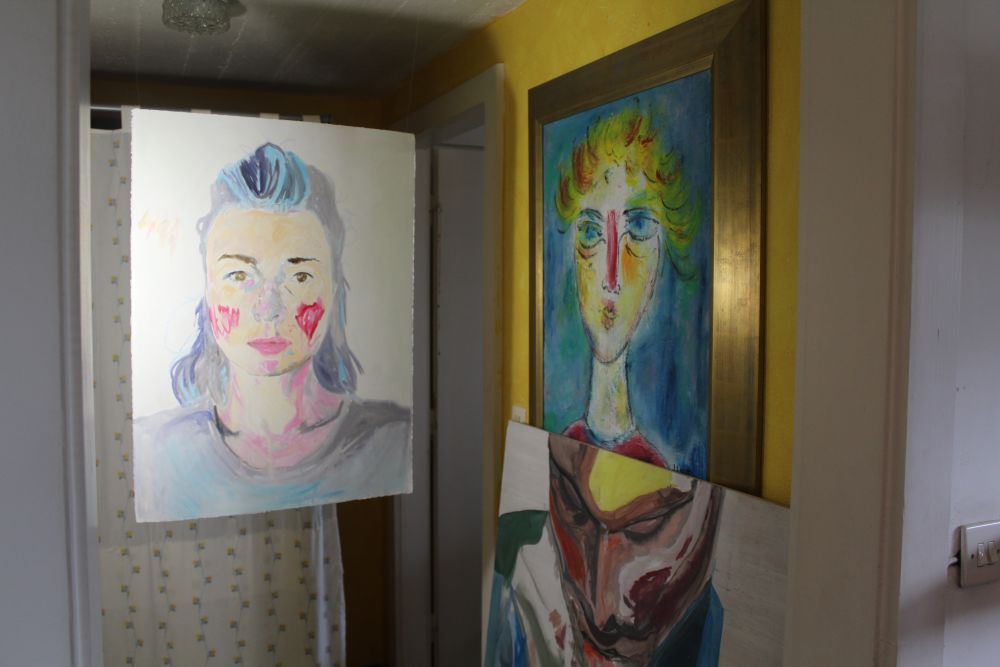 paintings installed at home