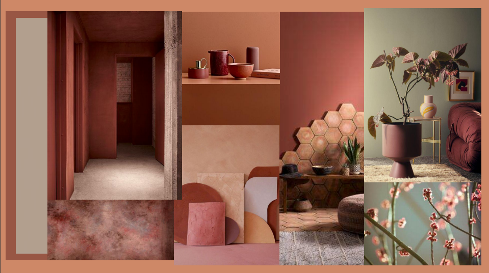 moodboard of an interior design project