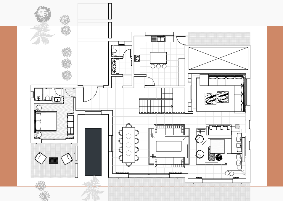 technical drawings of a home for an interior design project