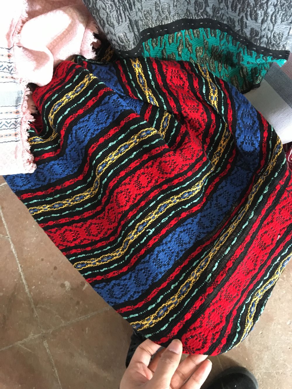 Fabrics knitted on the Jacquard weaving machine
