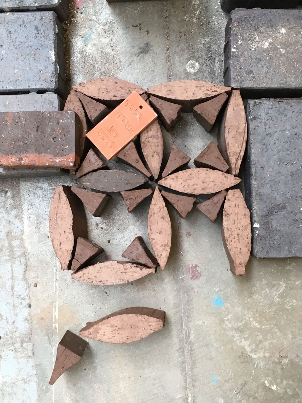 Bricks in arrangement