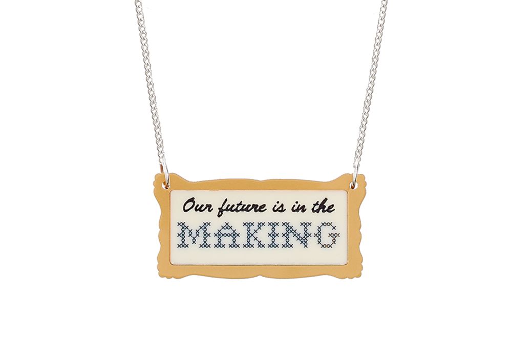 Our future is in the making necklace