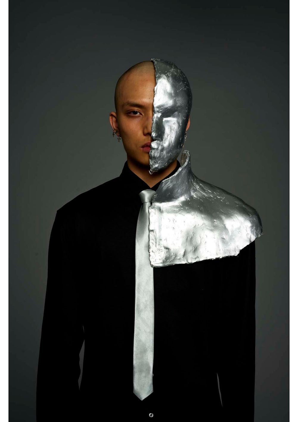metal half face mask