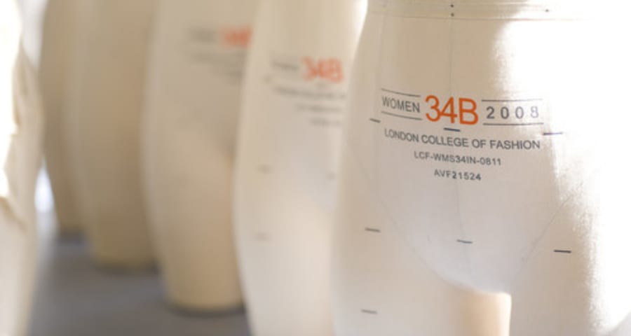 Mannequins lined up in a row, Curtain Road