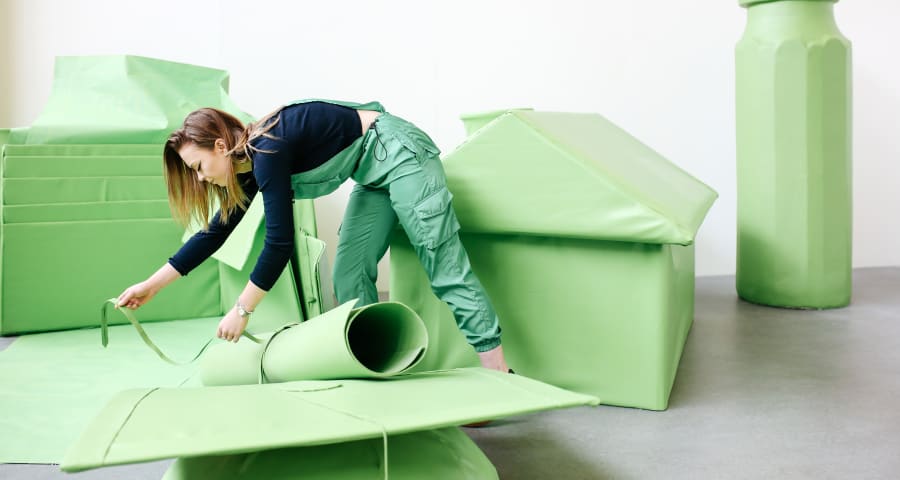 Everyday objects sculptures made of latex by Michelle Johnson