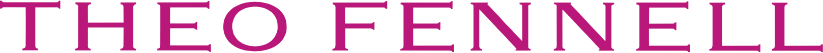 Pink logo text that reads "Theo Fennell"